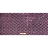 Stretch Polyester Mesh with Sequins - Plum Purple Wavey Weave - Designer Deadstock