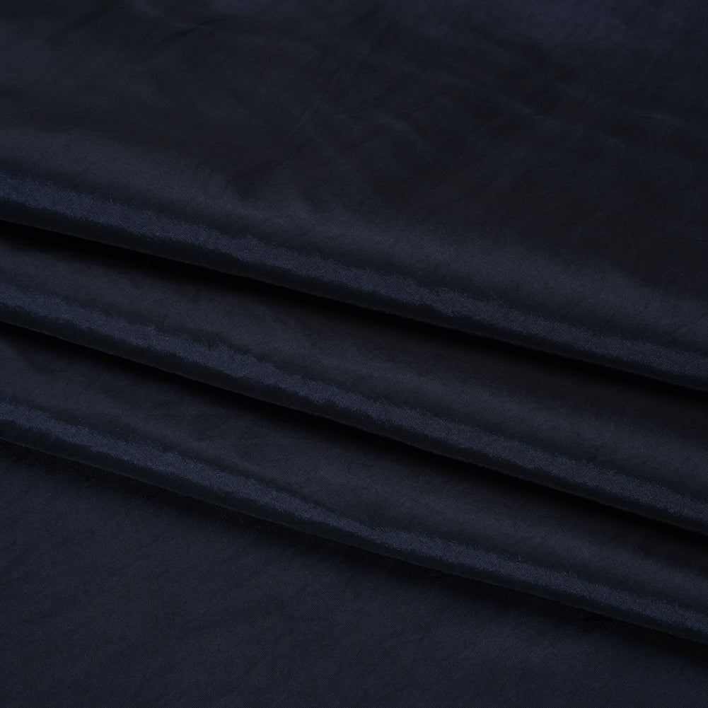 Polyester and Nylon Taffeta - Luscious Navy - Designer Deadstock