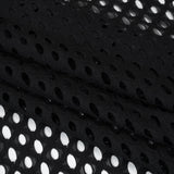 Nylon and Cotton Novelty Knit Re-Embroidered Lace - Oval Lattice - Designer Deadstock