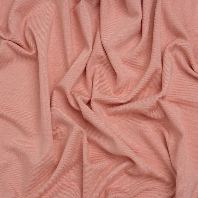 Stretch Viscose Jersey - Peony Pink - Designer Deadstock