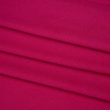 Stretch Polyester Crepe Knit - Magenta - Designer Deadstock