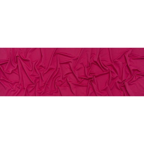 Stretch Polyester Crepe Knit - Magenta - Designer Deadstock