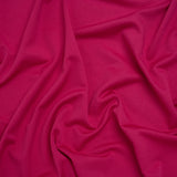 Stretch Polyester Crepe Knit - Magenta - Designer Deadstock