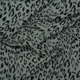 Stretch Viscose Jersey Print - Steely Blue-Gray and Black Animal Print - Designer Deadstock
