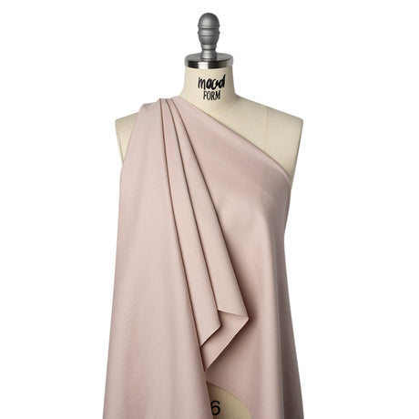 Stretch Ponte Knit - Truffle Pink - Designer Deadstock