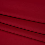 Polyester Challis - Cranberry Red - Designer Deadstock