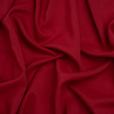 Polyester Challis - Cranberry Red - Designer Deadstock