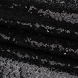 Sequined Polyester Tulle - Black Abstract - Designer Deadstock