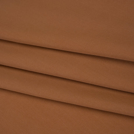 Drapey Polyester Woven - Autumnal Brown - Designer Deadstock