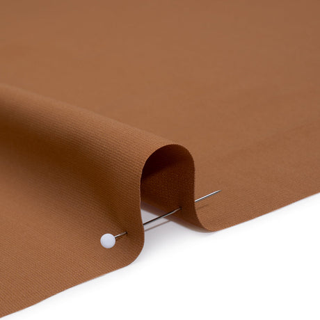 Drapey Polyester Woven - Autumnal Brown - Designer Deadstock