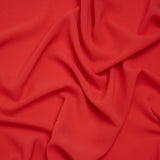 Stretch Puckered Polyester Crepe - Coral Rose - Designer Deadstock