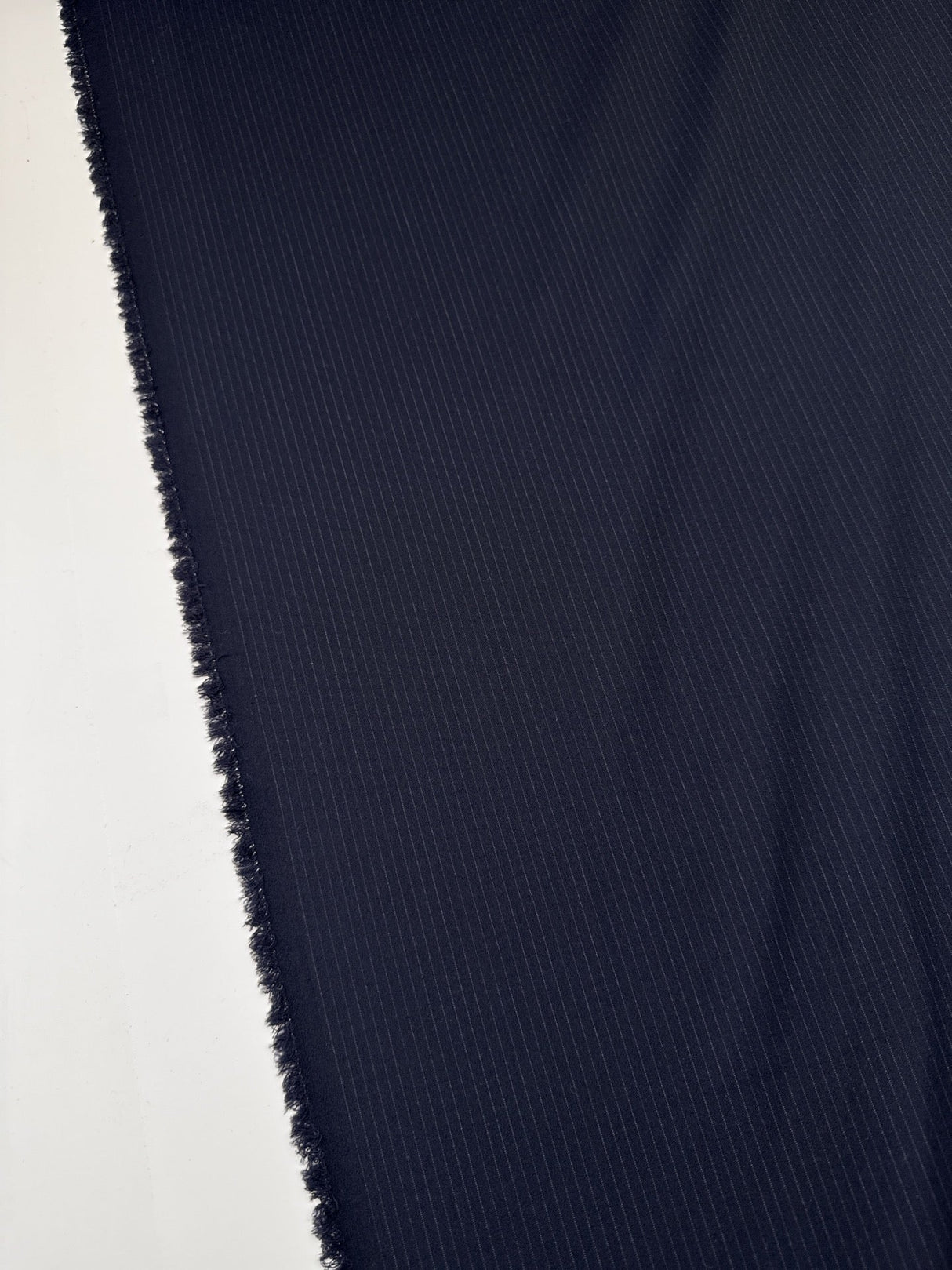 Wool Suit Fabric Blue Striped