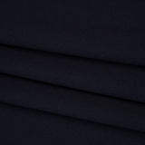Stretch Polyester Crepe Double Knit - Navy Blue - Designer Deadstock
