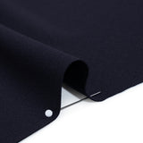 Stretch Polyester Crepe Double Knit - Navy Blue - Designer Deadstock