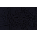 Stretch Polyester Crepe Double Knit - Navy Blue - Designer Deadstock