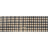 Brushed Wool Blend Twill Tweed - Black, Brown and Cream Beige Plaid