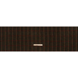 Wool Blend Tweedy Twill - Olive Brown, Tan and Red Plaid