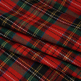 Blended Wool Twill - Red, Green and Black Classic Holiday Plaid