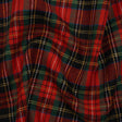 Blended Wool Twill - Red, Green and Black Classic Holiday Plaid