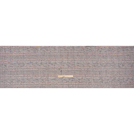 Polyester and Wool Blend Textural Tweed - Baby Pink, White and Metallic Silver