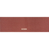 Wool Blend Tweedy Twill - Red, Burgundy and Ivory Houndstooth Plaid