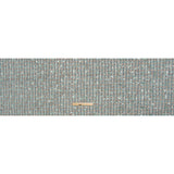 Polyester Tweed with Sequins and Beads - Mint Green, Copper and Gray Abstract over Plaid