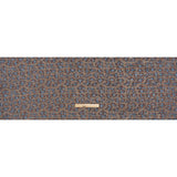 Polyester Tweed with Sequins - Sky Blue, Orange and Navy Plaid with Gold and Sky Blue Sequined Animal Spots