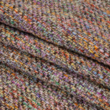 Polyester Tweed Woven - Rainbow and Metallic Gold Mottle