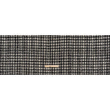 Sequined Polyester Blend Tweed - Black and White Plaid with Gold Accents