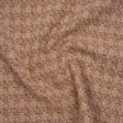 Polyester Metallic Tweed with Eyelash Fringe - Pale Pink, Beige and Tan Houndstooth