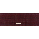 Polyester and Wool Blend Tweed with Eyelash Fringe - Burgundy, Fuchsia and Black