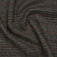 Wool Blend Twill Tweed - Black, Gray and Red Subtle Stripes