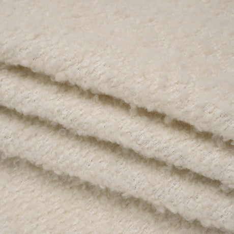 Wool Blend Boucle Tweed - Ivory