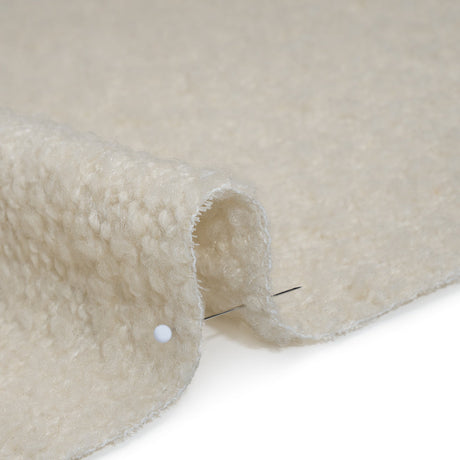 Wool Blend Boucle Tweed - Ivory