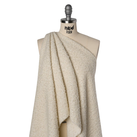 Wool Blend Boucle Tweed - Ivory