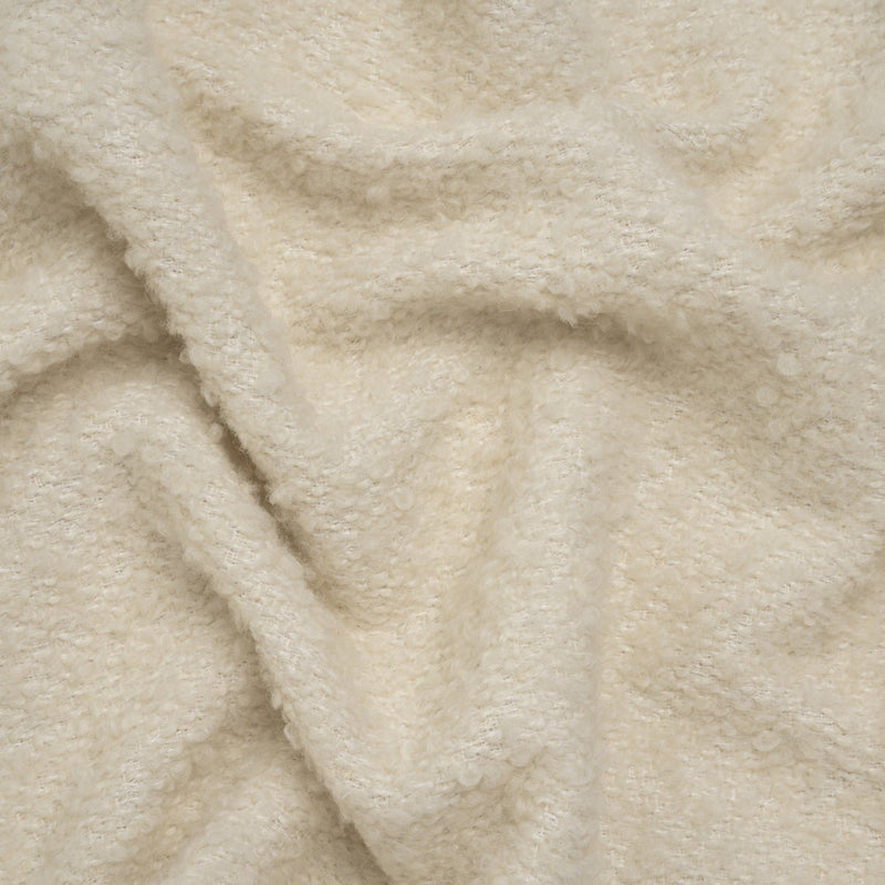Wool Blend Boucle Tweed - Ivory