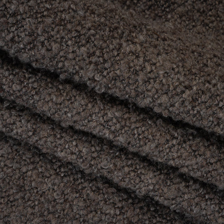 Wool Blend Boucle Tweed - Brown