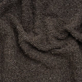 Wool Blend Boucle Tweed - Brown