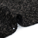Wool Blend Boucle Tweed - Black and Brown