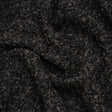 Wool Blend Boucle Tweed - Black and Brown