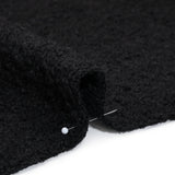 Wool Blend Boucle Tweed - Black