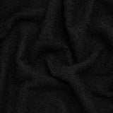 Wool Blend Boucle Tweed - Black