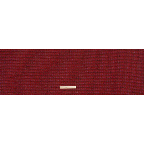 Wool Blend Tweed with Metallic Gold Accents - Red, Burgundy and Fuchsia Plaid