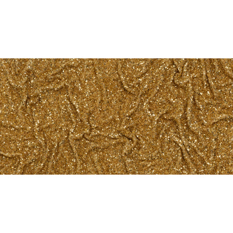 Recycled Polyester All-Over Circular Baby Sequins on Stretch Mesh - Gold - Divine Collection