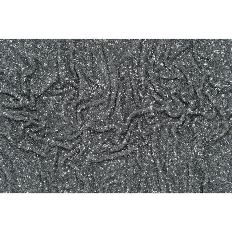 Recycled Polyester All-Over Circular Baby Sequins on Stretch Mesh - Silver - Divine Collection
