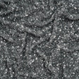 Recycled Polyester All-Over Circular Baby Sequins on Stretch Mesh - Silver - Divine Collection