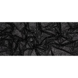 Recycled Polyester Circle Sequin Stripes on Stretch Mesh - Black - Transcendent Collection