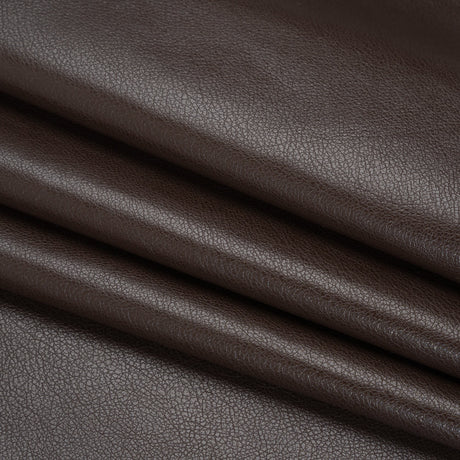 Buttery Faux Leather with Brushed Suede-like Backing - Chocolate - Veronica Collection