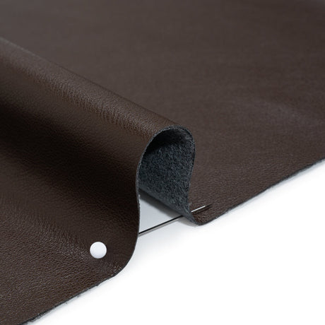 Buttery Faux Leather with Brushed Suede-like Backing - Chocolate - Veronica Collection