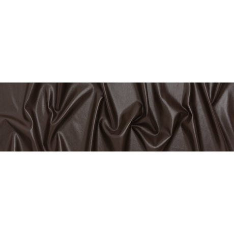 Buttery Faux Leather with Brushed Suede-like Backing - Chocolate - Veronica Collection